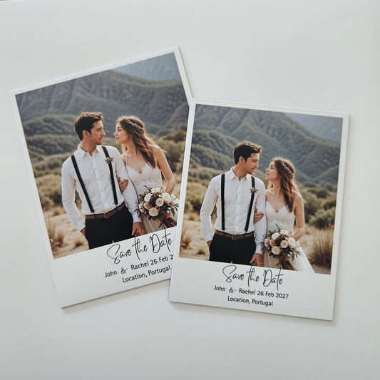 Magnetic photo save the date