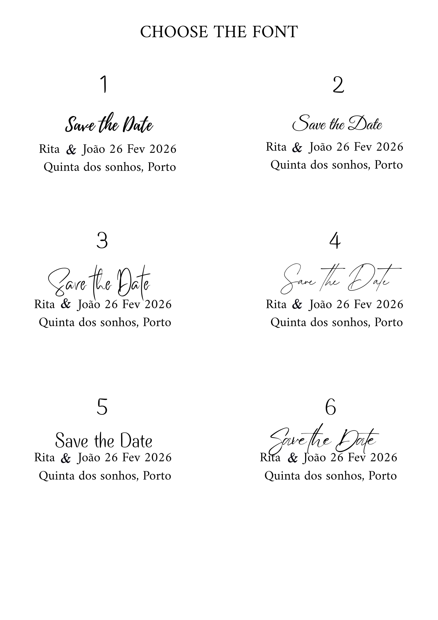 Photo save the date wedding